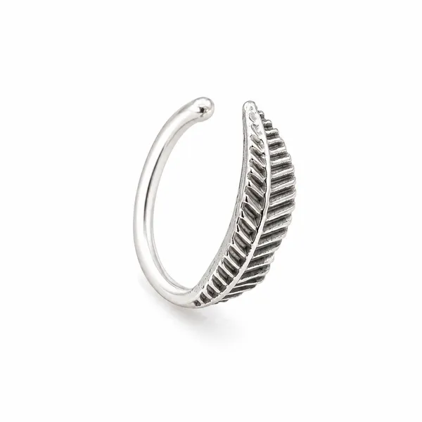 925_Sterling_Silver_Feather_Open_Hoop_Nose_Ring
