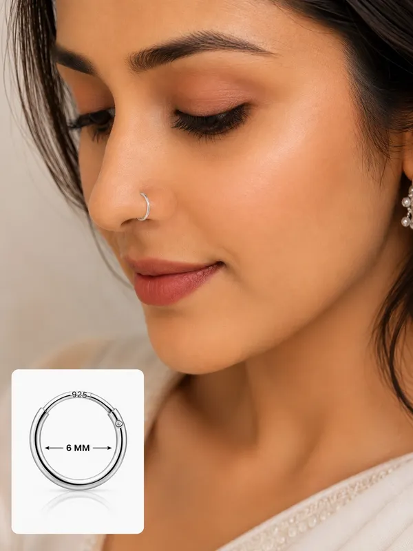 925_Sterling_Silver_6mm_Sania_Bali_Nose_Ring_|_Traditional_Indian_Nose_Ring