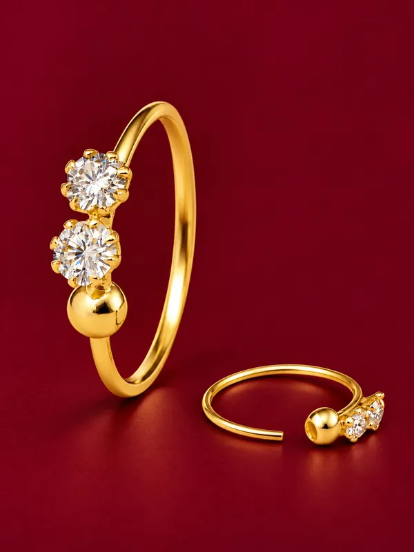 925_Sterling_Silver_22K_Gold_Plated_Double_Stone_CZ_Nose_Ring