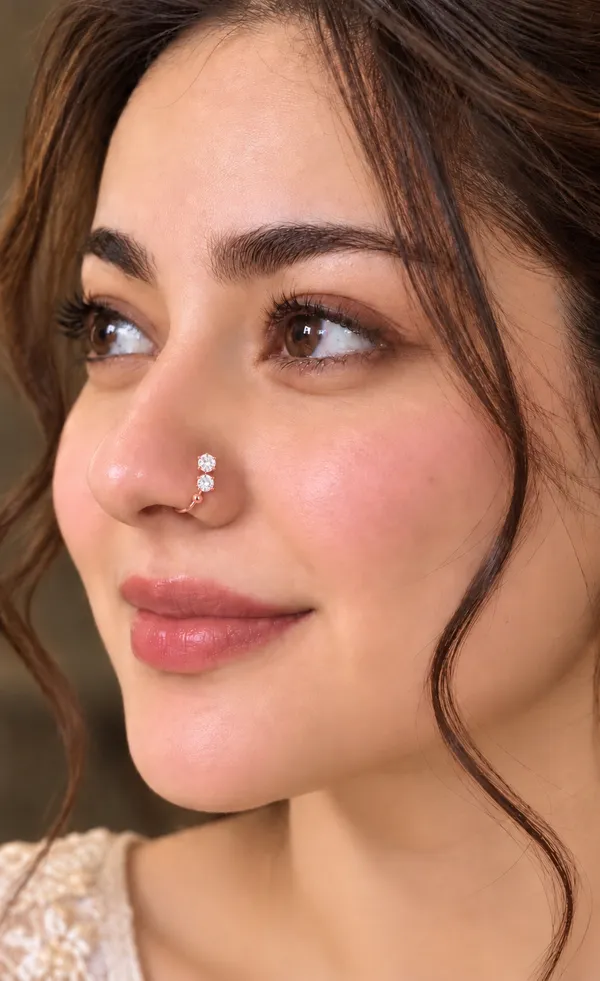 925_Sterling_Silver_22K_Rose_Gold_Plated_Double_Stone_CZ_Nose_Ring