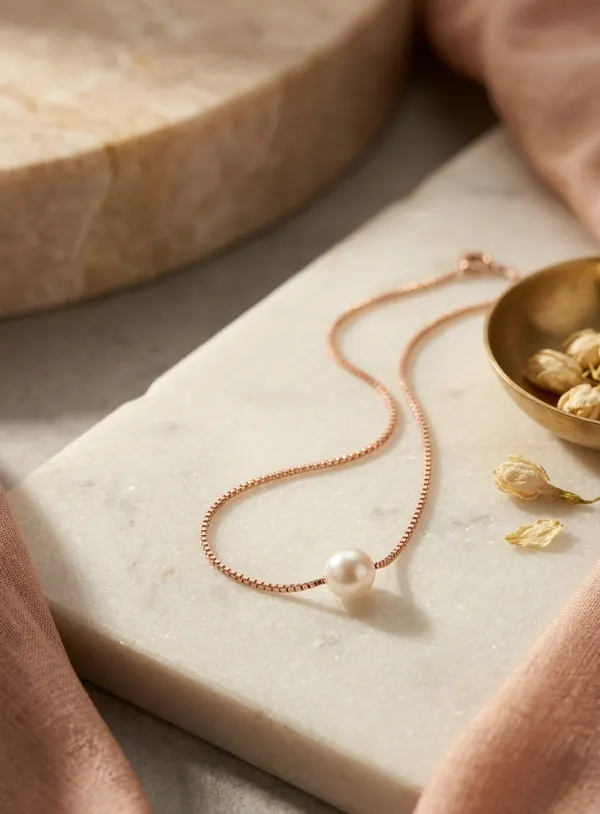 925_Sterling_Silver_Rose_Gold_Plated_Pearl_Solitaire_Necklace