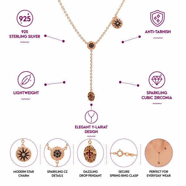 Rose_Gold_Plated_Calestial_Drop_Necklace_With_925_Sterling_Silver