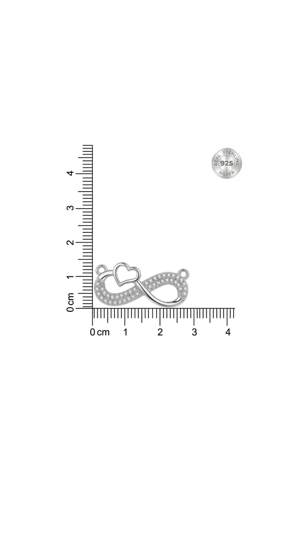 925_Sterling_Silver_Infinity_Heart_Zircon_Jewellery_Pendant