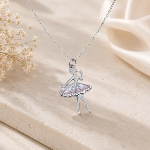 925_Sterling_Silver_Dancing_Doll_Charm_Necklace