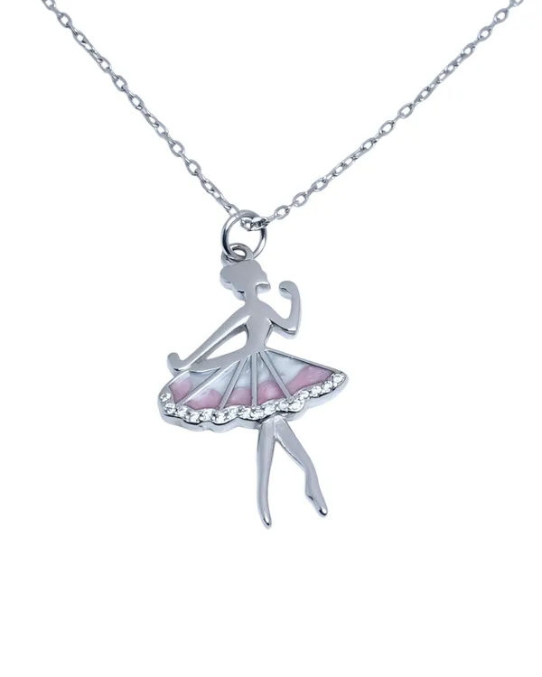 925_Sterling_Silver_Dancing_Doll_Charm_Necklace