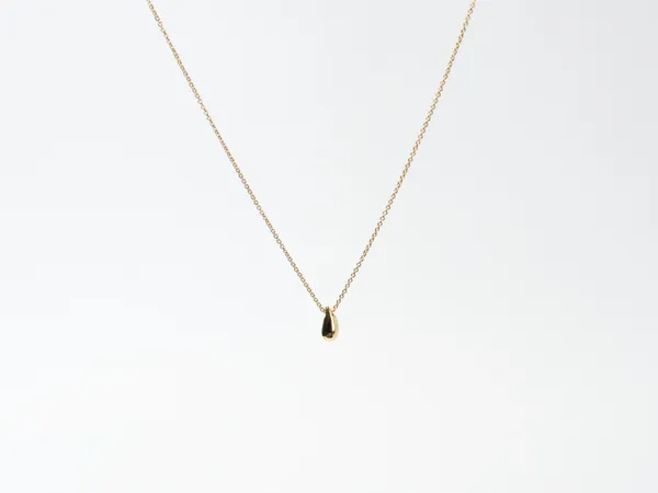 925_Sterling_Silver_Gold_Plated_Essential_Teardrop_Jewellery_Pendant_Necklace