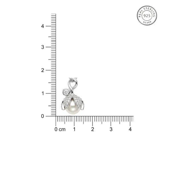 925_Sterling_Silver_Bloom_Pearl_Pendent_(With_Chain)
