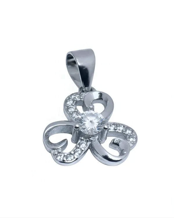 925_Sterling_Silver_Bloom_Spark_Pendant_(Without_Chain)