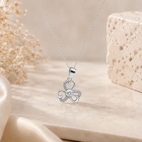 925_Sterling_Silver_Bloom_Spark_Pendant_(Without_Chain)