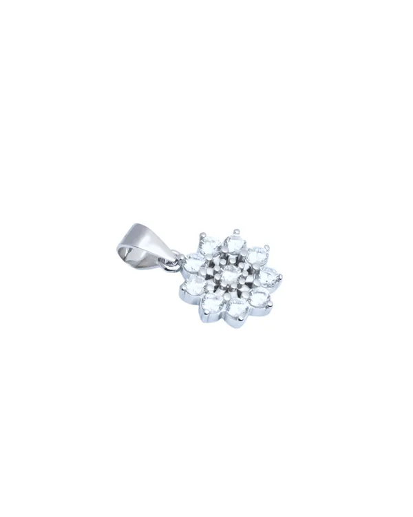 925_Sterling_Silver_Snowflake_Spark_Pendant_(Without_Chain)