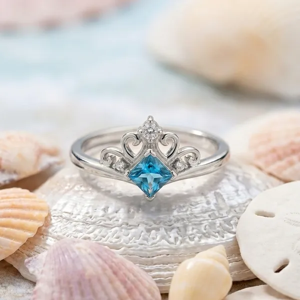 925_Sterling_Silver_Majestic_Blue_Crown_Adjustable_Jewellery_Ring