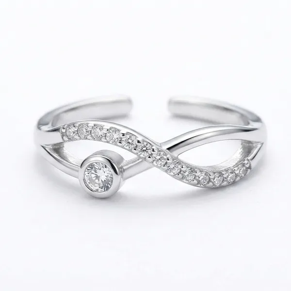925_Sterling_Silver_Infinity_Zircon_Adjustable_Ring