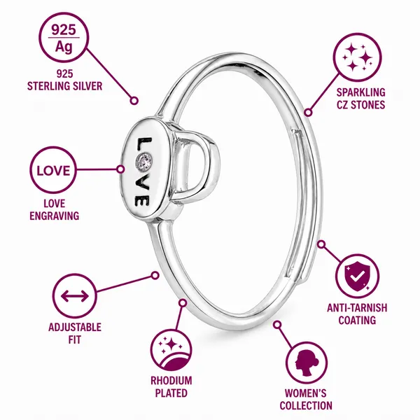 925_Sterling_Silver_Love_Lock_Adjustable_Ring