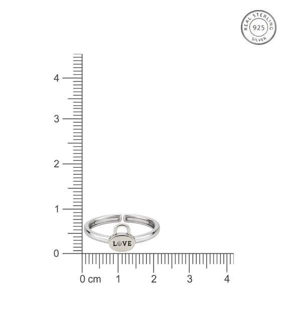 925_Sterling_Silver_Love_Lock_Adjustable_Ring