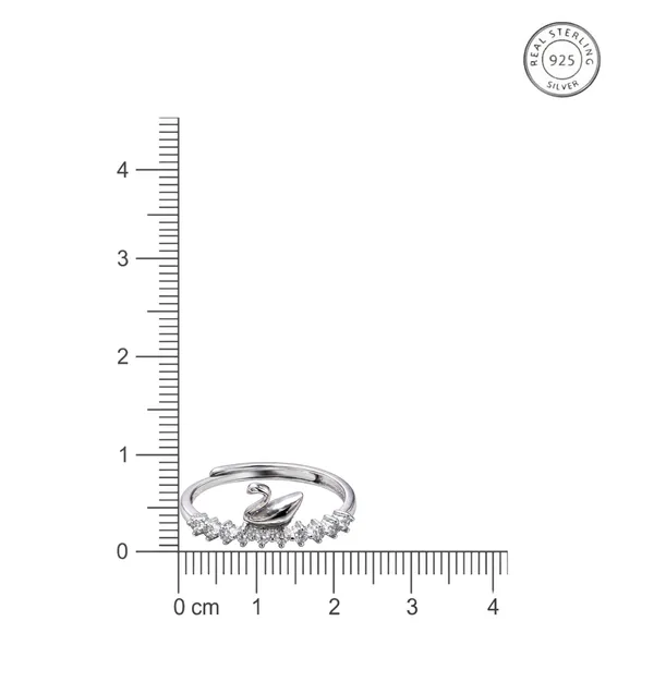 925_Sterling_Silver_Swan_Crystal_Adjustable_Ring