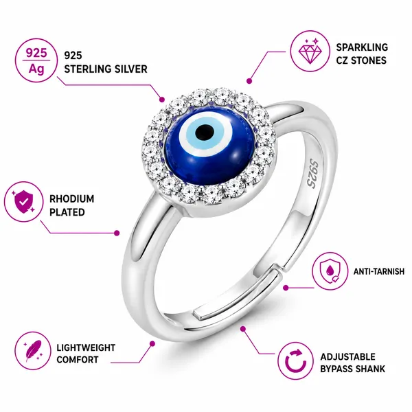925_Sterling_Silver_Evil_Eye_CZ_Adjustable_Ring
