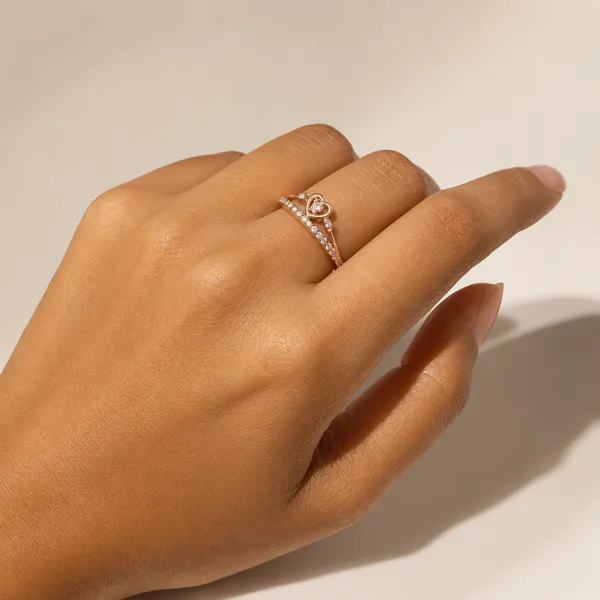 925_Sterling_Silver_Rose_Gold_Plated_Heart_Crown_CZ_Adjustable_Ring