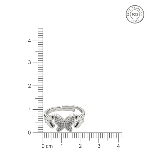 925_Sterling_Silver_Butterfly_CZ_Adjustable_Ring
