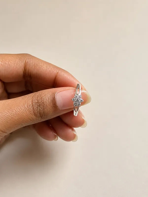 925_Sterling_Silver_Floral_Cluster_CZ_Adjustable_Ring