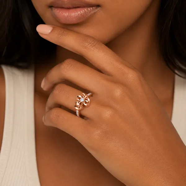 925_Sterling_Silver_Rose_Gold_Floral_CZ_Adjustable_Ring