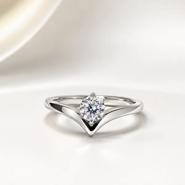 925_Sterling_Silver_Solitaire_Crown_CZ_Adjustable_Ring