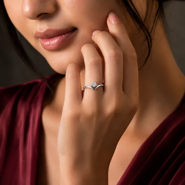 925_Sterling_Silver_Solitaire_Crown_CZ_Adjustable_Ring