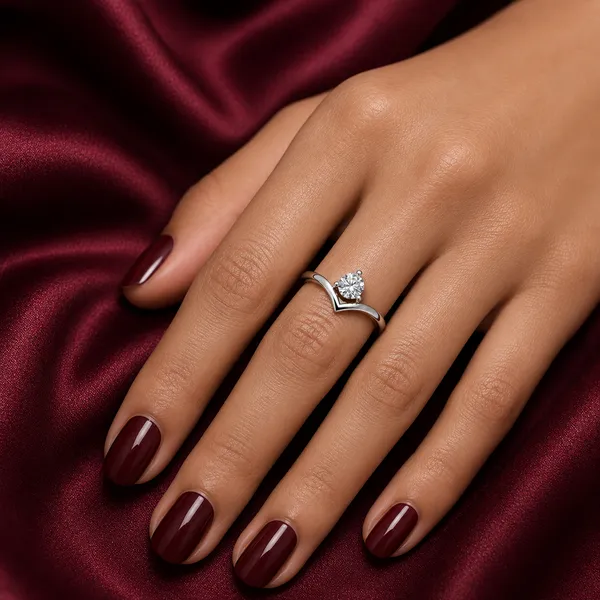 925_Sterling_Silver_Solitaire_Crown_CZ_Adjustable_Ring
