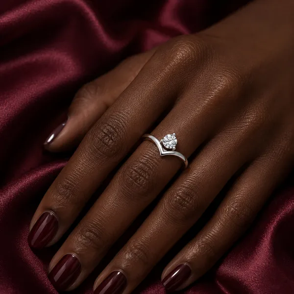 925_Sterling_Silver_Solitaire_Crown_CZ_Adjustable_Ring