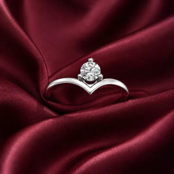 925_Sterling_Silver_Solitaire_Crown_CZ_Adjustable_Ring