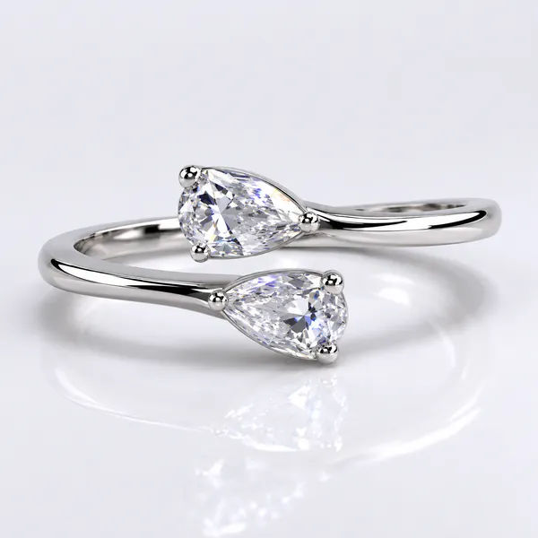 925_Sterling_Silver_Twin_Pear_CZ_Open_Ring