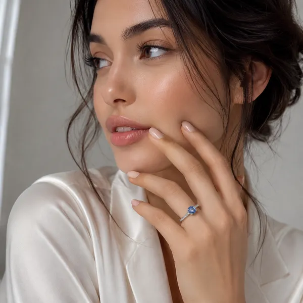 925_Sterling_Silver_Blue_Solitaire_CZ_Adjustable_Ring