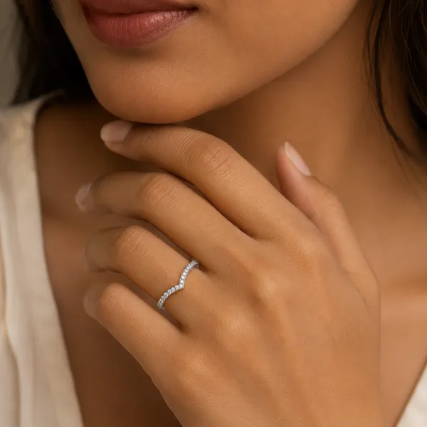 925_Sterling_Silver_Chevron_CZ_Adjustable_Ring