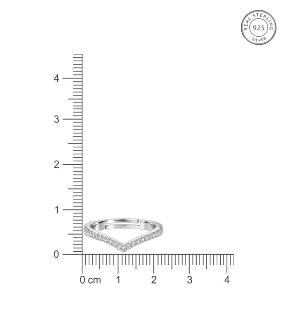 925_Sterling_Silver_Chevron_CZ_Adjustable_Ring