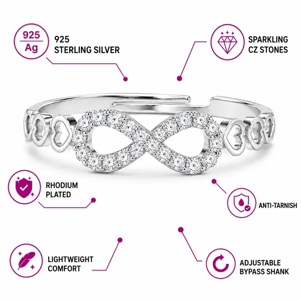 925_Sterling_Silver_Infinity_Heart_Adjustable_Ring