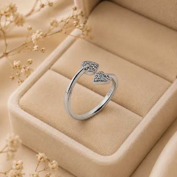 925_Sterling_Silver_Adjustable_Leaf_Crystal_Ring