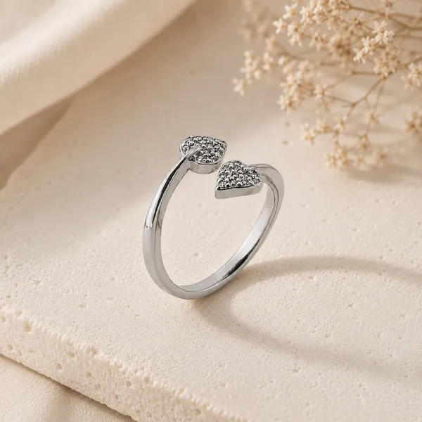925_Sterling_Silver_Adjustable_Leaf_Crystal_Ring