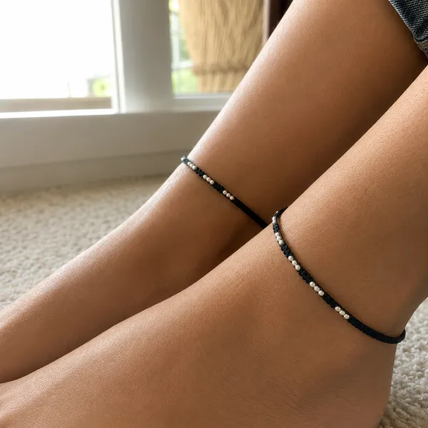 925_Sterling_Silver_Midnight_Charm_Anklet