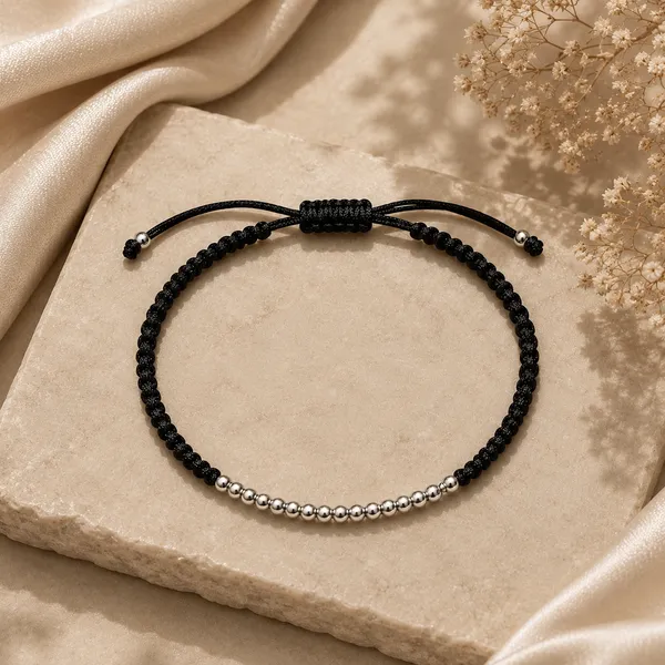 925_Sterling_Silver_Line_Bead_Thread_Bracelet