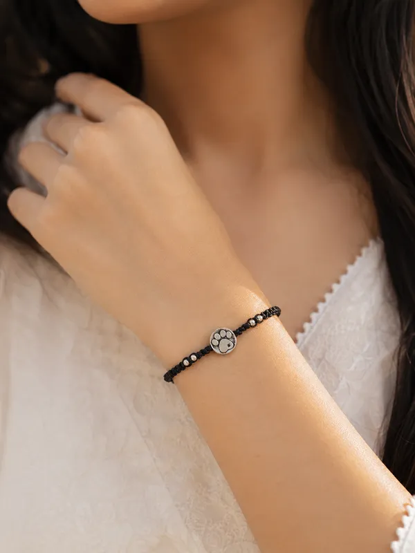 925_Sterling_Silver_Oxidised_Paw_Motif_Thread_Bracelet