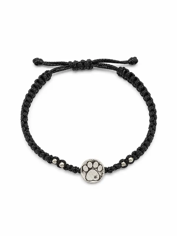 925_Sterling_Silver_Oxidised_Paw_Motif_Thread_Bracelet