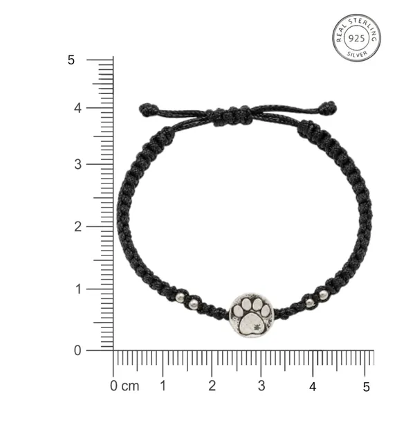 925_Sterling_Silver_Oxidised_Paw_Motif_Thread_Bracelet