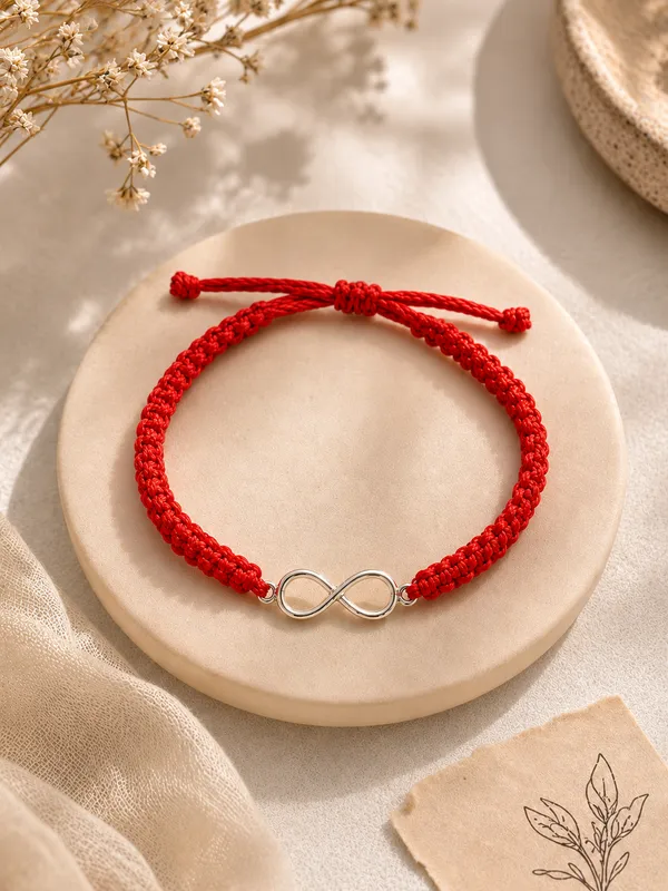 925_Sterling_Silver_Infinity_Motif_Red_Thread_Bracelet