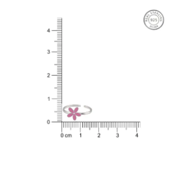 925_Sterling_Silver_Floral_Pink_Toe_Ring_for_Women