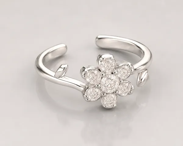 925_Sterling_Silver_Daisy_Flower_CZ_Toe_Ring