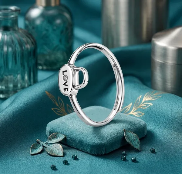 925_Sterling_Silver_Love_Lock_Adjustable_Ring