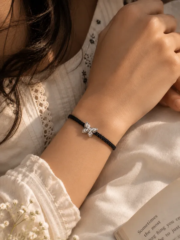 925_Sterling_Silver_Oxidised_Butterfly_Motif_Thread_Bracelet