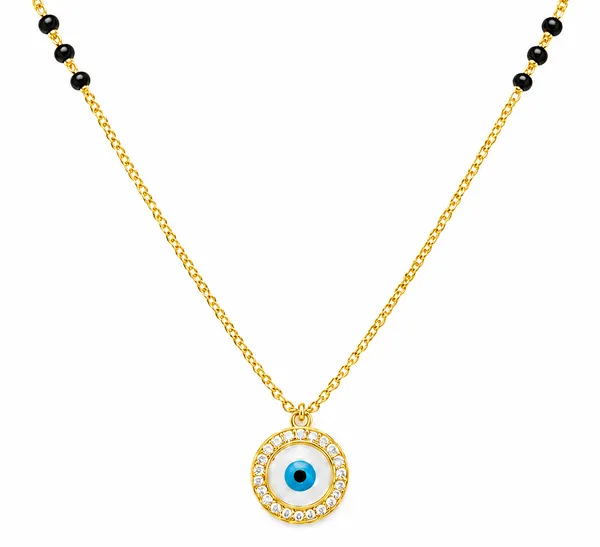 925_Sterling_Silver_Gold_Plated_Evil_Eye_Crystal_Mangalsutra_Necklace