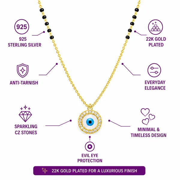925_Sterling_Silver_Gold_Plated_Evil_Eye_Crystal_Mangalsutra_Necklace