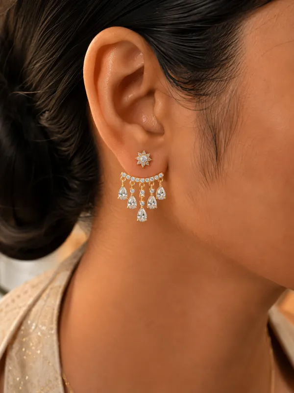 925_Sterling_Silver_22k_Gold_Plated_2-in-1_Detachable_Star_CZ_Earrings