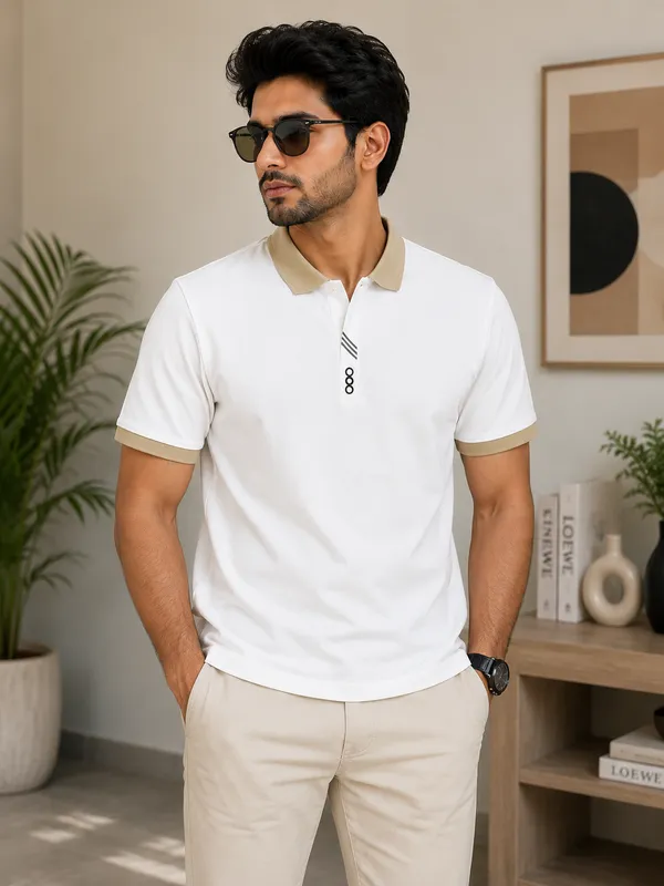 White_Cotton_Embroidered_Regular_Fit_T-Shirt_For_Men